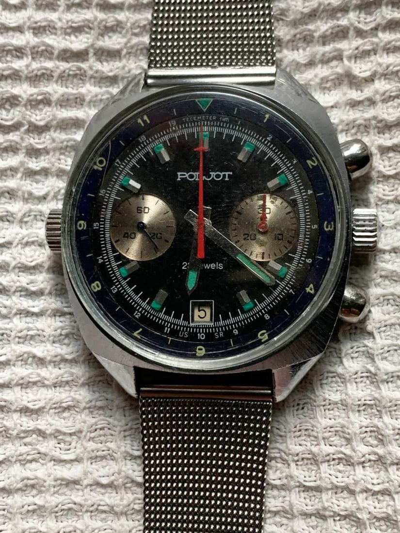 Poljot vintage men wrist watch / Russian antique unisex USSR watches - 2