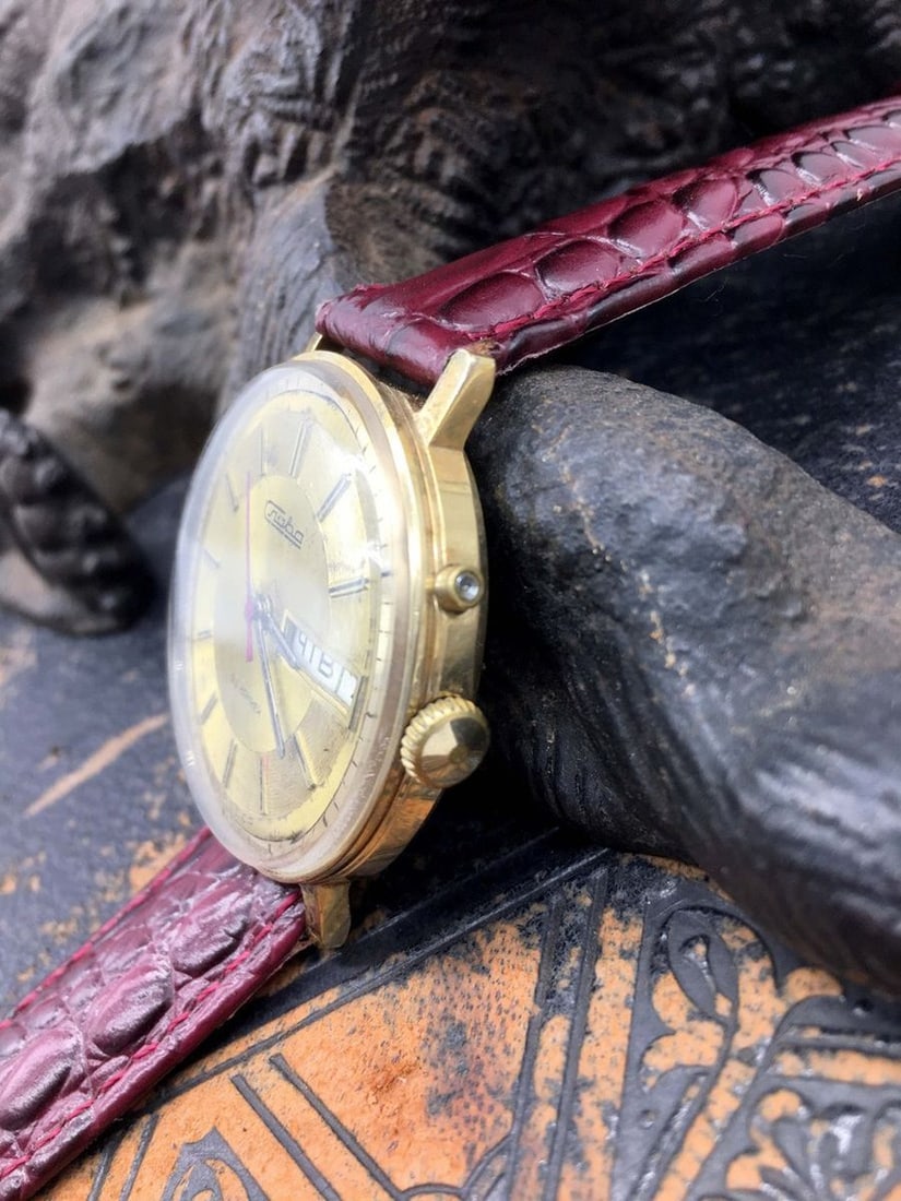 Slava Vintage Men Wrist Watch/ Vintage Russian Mechanical Watch Slava - 5
