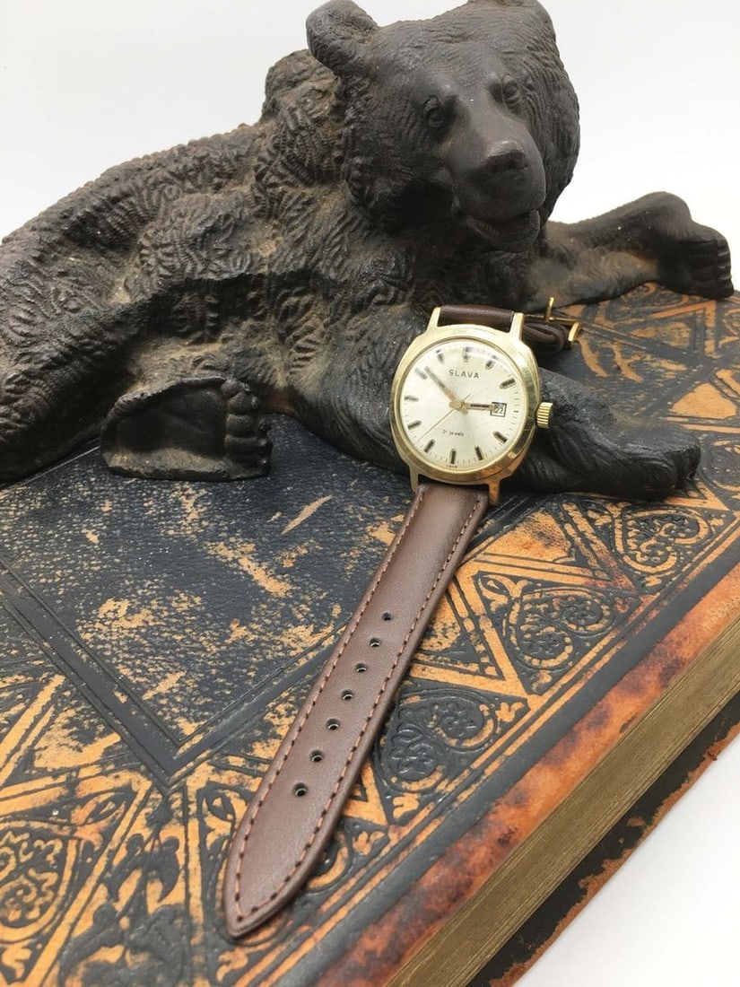 Slava Vintage Men Wrist Watch/ Vintage Russian Mechanical Watch Slava - 3
