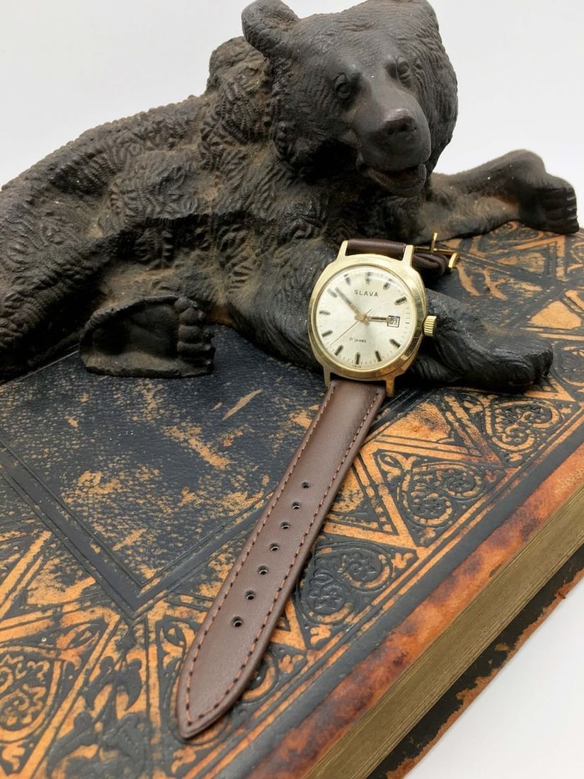 Slava Vintage Men Wrist Watch/ Vintage Russian Mechanical Watch Slava - 4