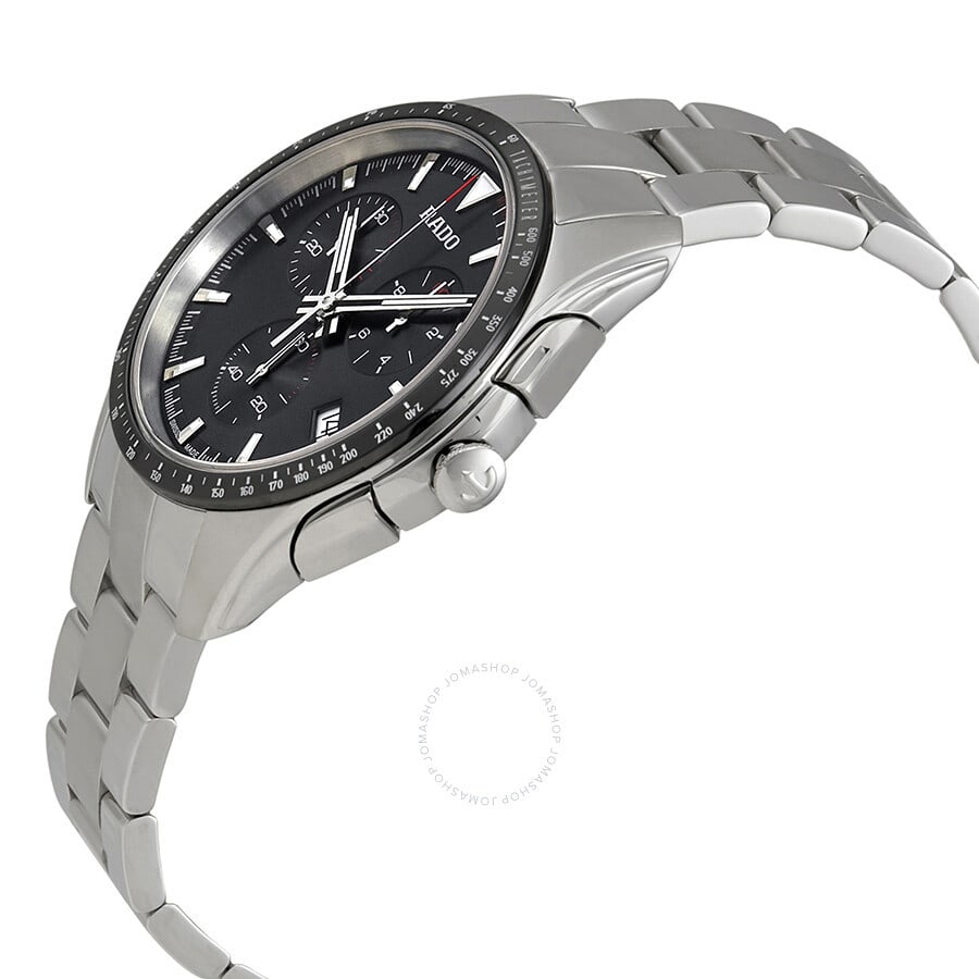 New RADO Hyperchrome Chronograph 45mm Mens Watch R31202593 Black Dial - 3