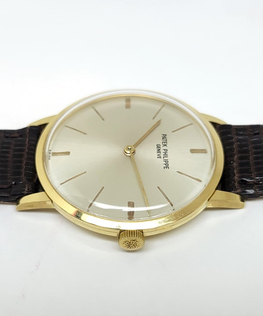 Vintage 18k PATEK PHILIPPE Men's Calatrava Winding Watch Ref 3468* EXLNT SERVICED - 6