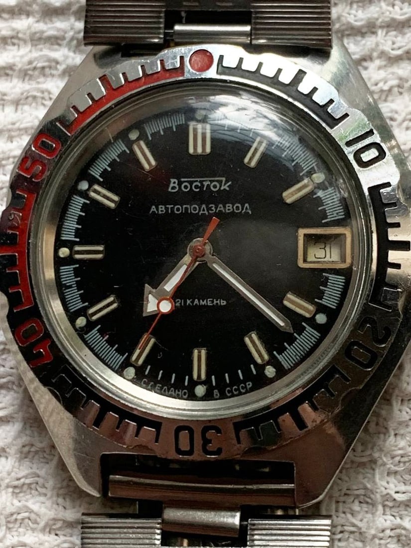 Vostok vintage men wrist watch / Russian antique unisex USSR watches - 3