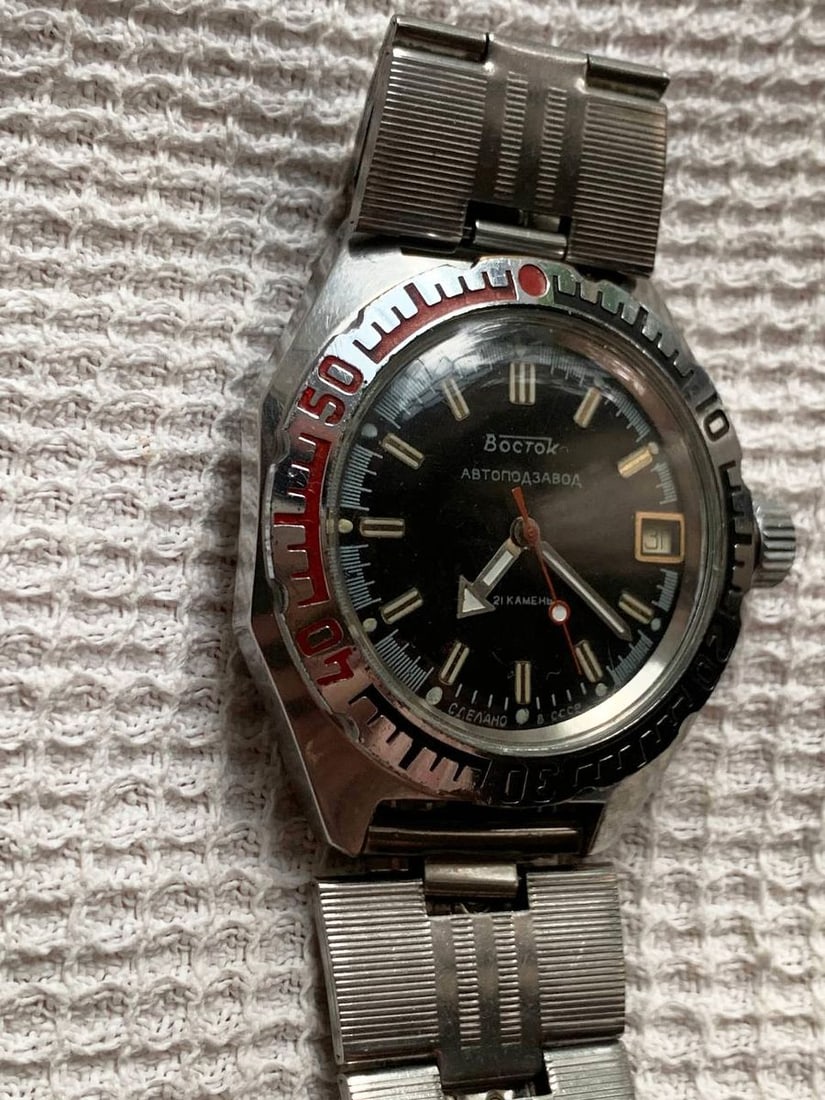 Vostok vintage men wrist watch / Russian antique unisex USSR watches - 5