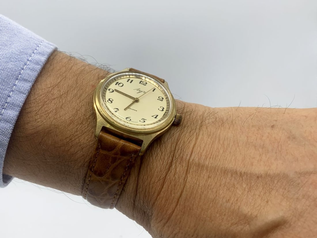 Luch vintage men wrist watch / Russian antique unisex USSR watches - 2