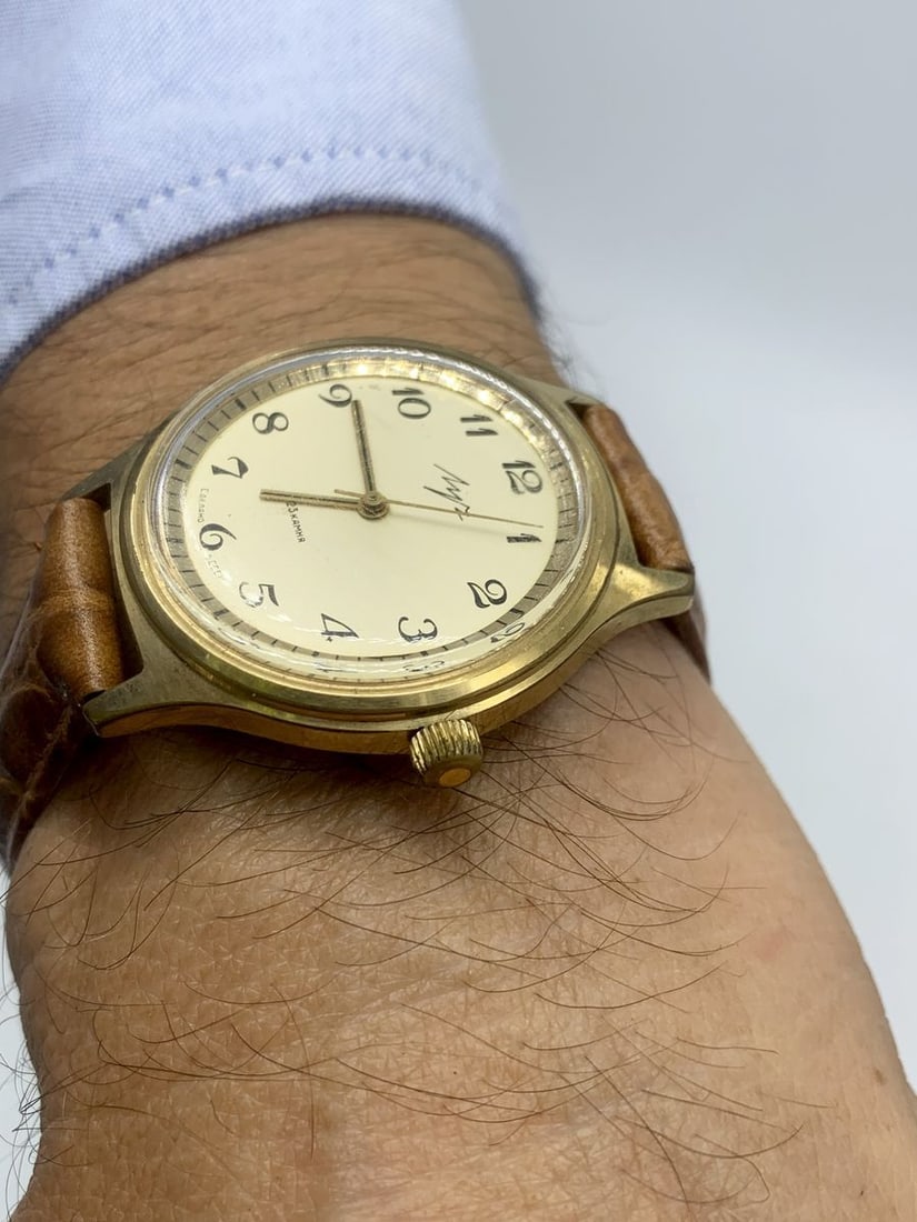 Luch vintage men wrist watch / Russian antique unisex USSR watches - 3