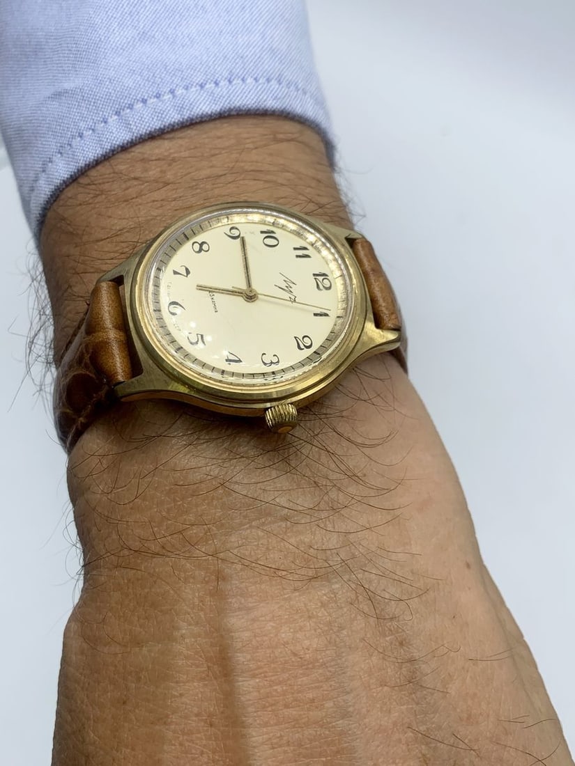 Luch vintage men wrist watch / Russian antique unisex USSR watches - 4