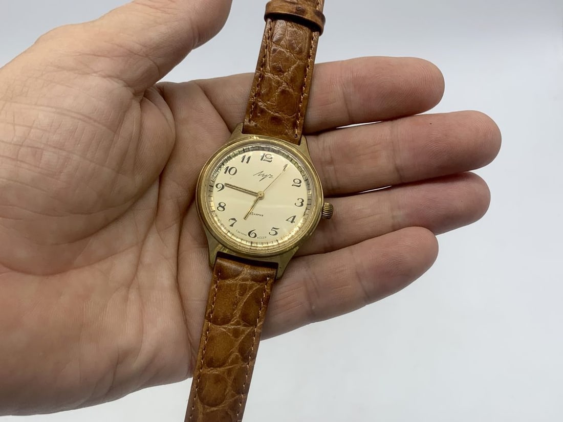 Luch vintage men wrist watch / Russian antique unisex USSR watches - 7