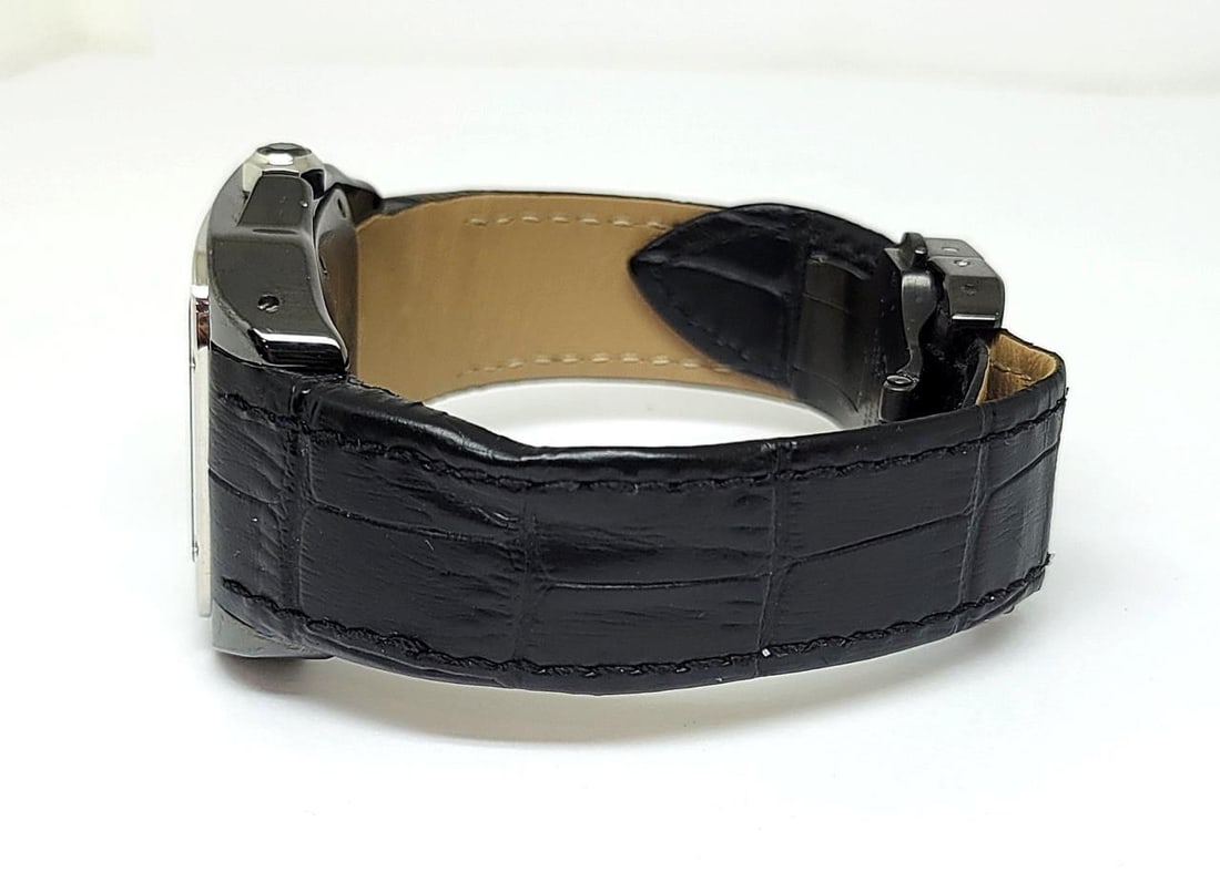Black PVD Unisex CARTIER SANTOS 100 Black Dial Automatic Watch Ref 2878* Good - 4