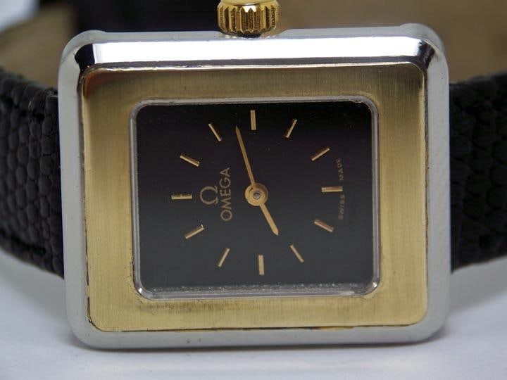 Ladies S/Steel & 14k OMEGA De VILLE Winding Watch 1970s Cal 625* SERVICED* EXLNT - 3