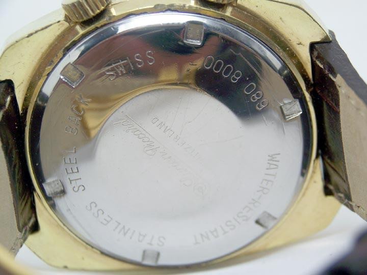 Swiss LUCIEN PICCARD Automatic ALARM Mens DAY DATE Watch* EXLNT* SERVICED* RARE - 8