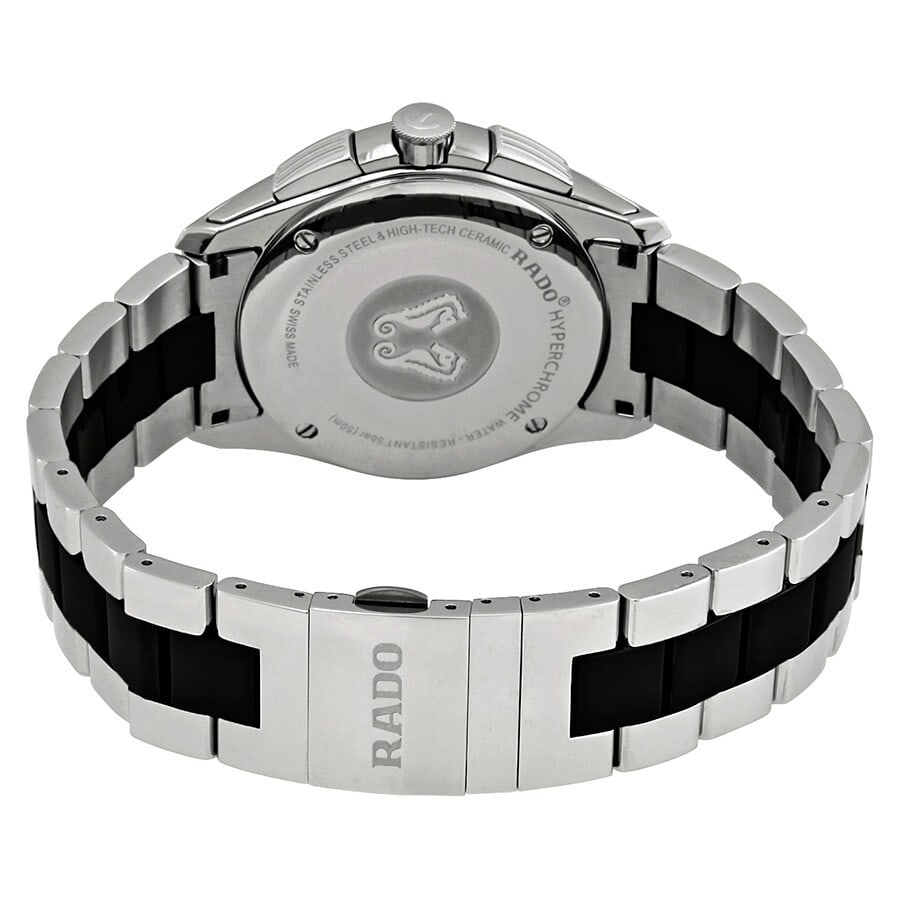 New RADO Hyperchrome Chronograph 41 mm Mens Watch R32038152 Black Dial - 3