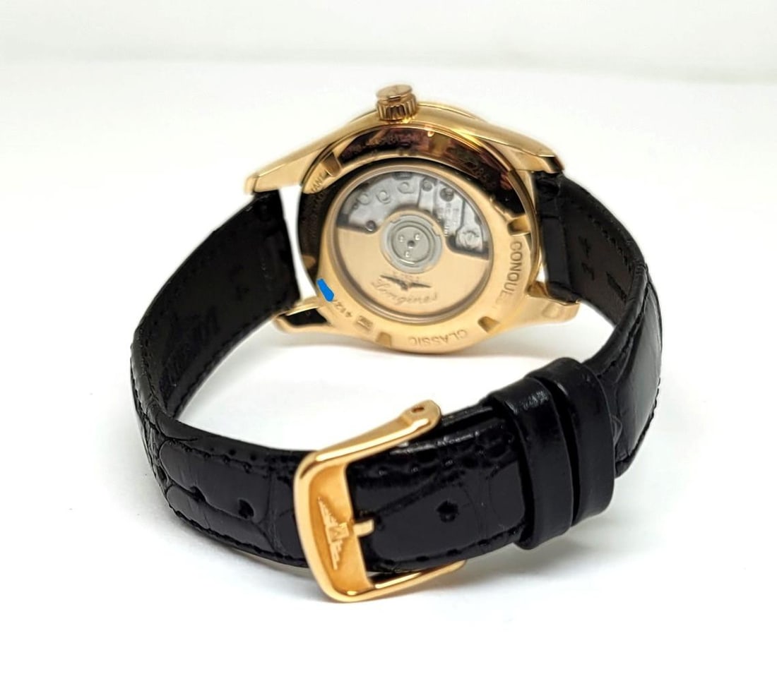 Ladies 18k Rose LONGINES CONQUEST CLASSIC AUTOMATIC Watch L2.285.9* EXLNT - 5