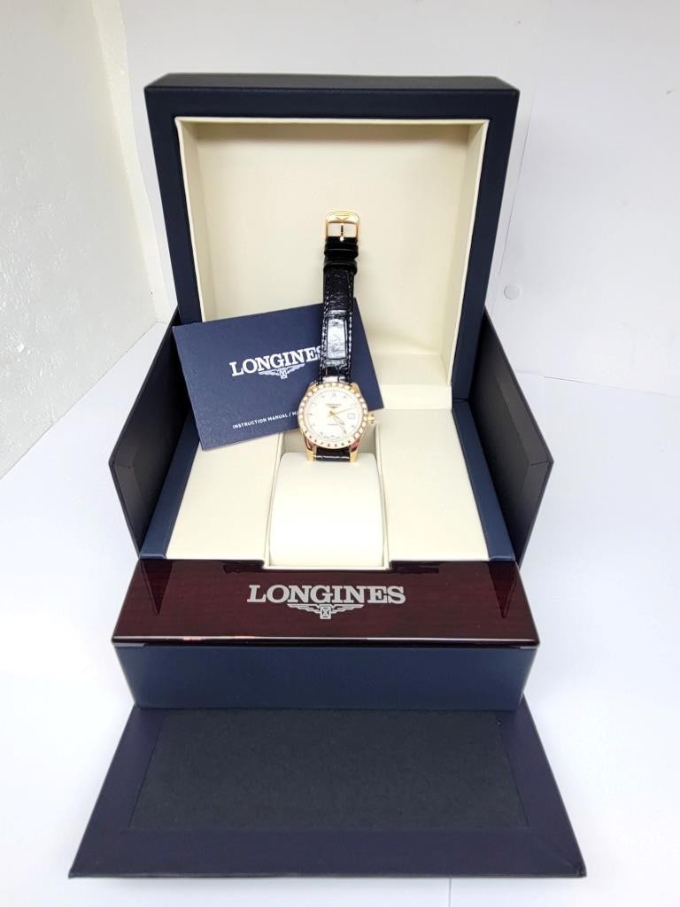 Ladies 18k Rose LONGINES CONQUEST CLASSIC AUTOMATIC Watch L2.285.9* EXLNT - 7