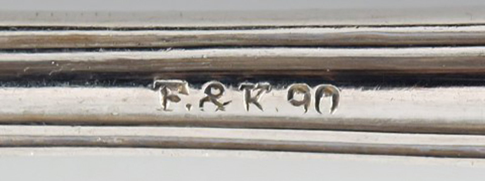 Eight F&K serving parts in plated silver. 1930's. - 7