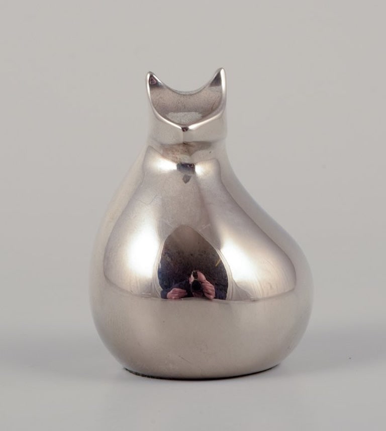 Dansk International Designs Ltd. Small sculpture in plated silver. 1970s. - 3