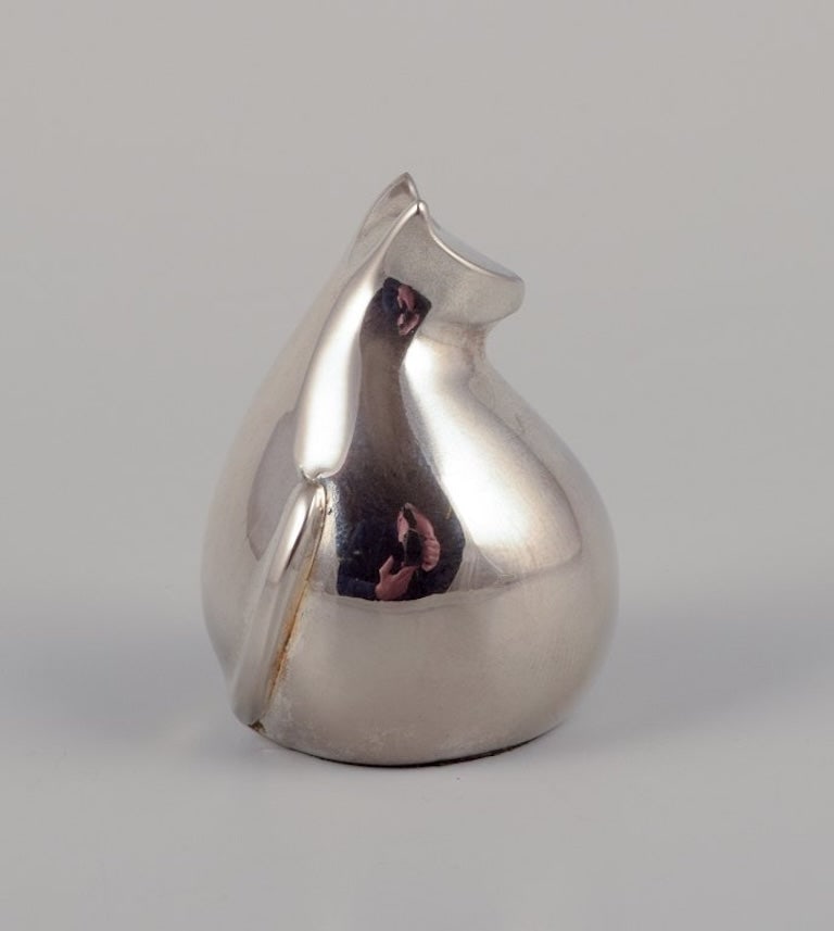 Dansk International Designs Ltd. Small sculpture in plated silver. 1970s. - 4