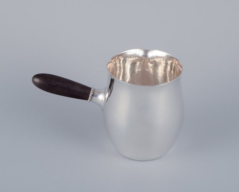 Georg Jensen pitcher in sterling silver with an ebony handle. - 3
