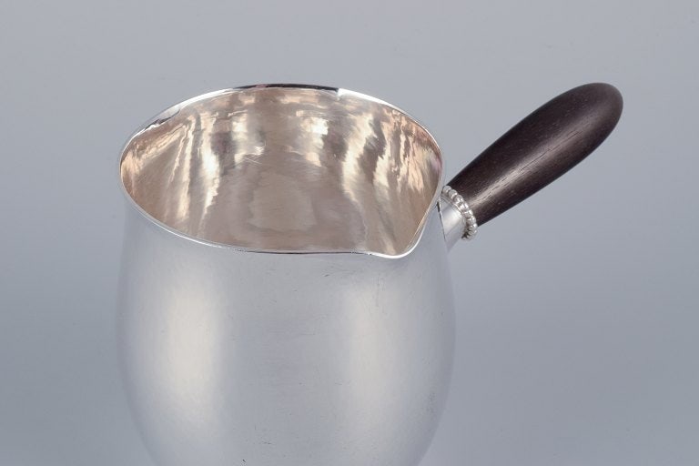 Georg Jensen pitcher in sterling silver with an ebony handle. - 4