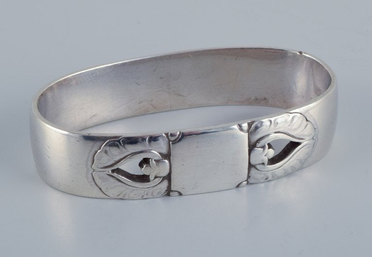 Georg Jensen, Art Deco napkin ring in sterling silver. - 2