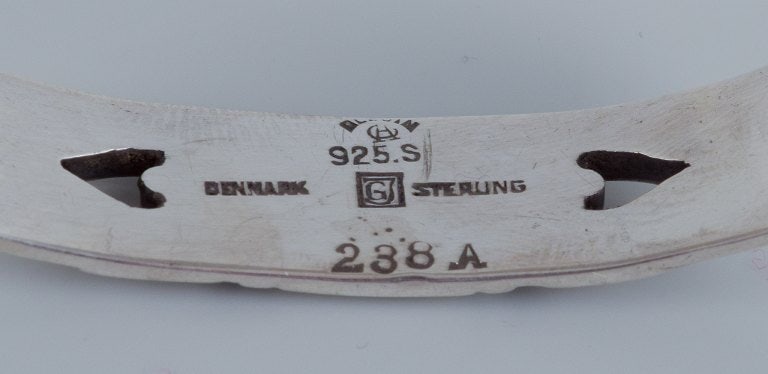 Georg Jensen, Art Deco napkin ring in sterling silver. - 6