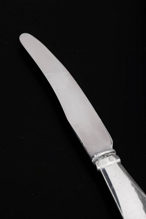 Georg Jensen, Denmark. Fruit knife in stainless steel and sterling silver. Dated 1929. - 2
