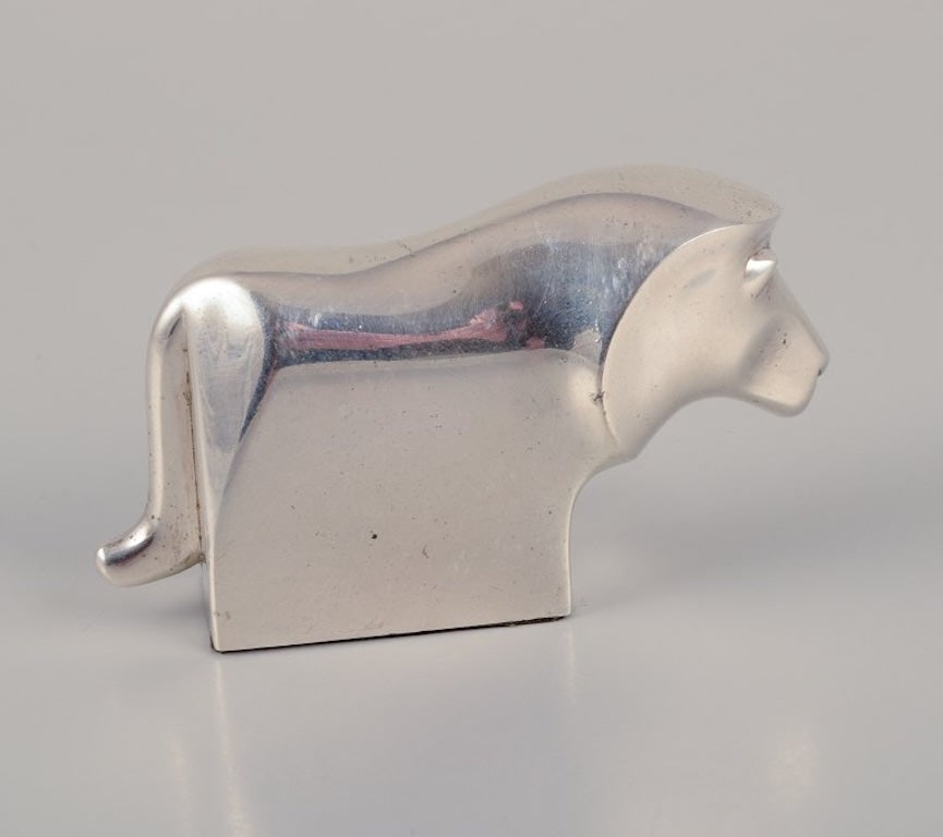 Dansk International Designs Ltd. Small sculpture in plated silver. 1970s. - 3