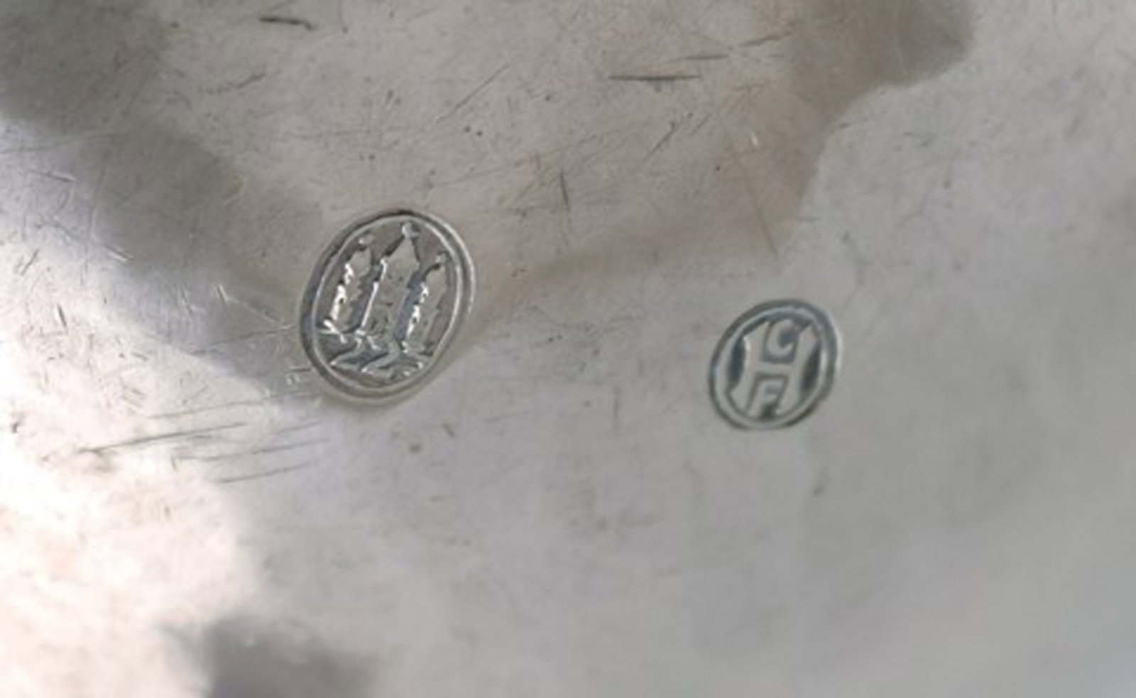 Danish silversmith. Salt vessel in silver (830). Dated 1922. - 5