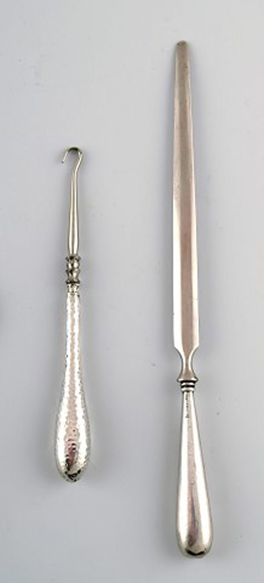 Collection of British silver, objects for necessaire, early 1900's. - 2