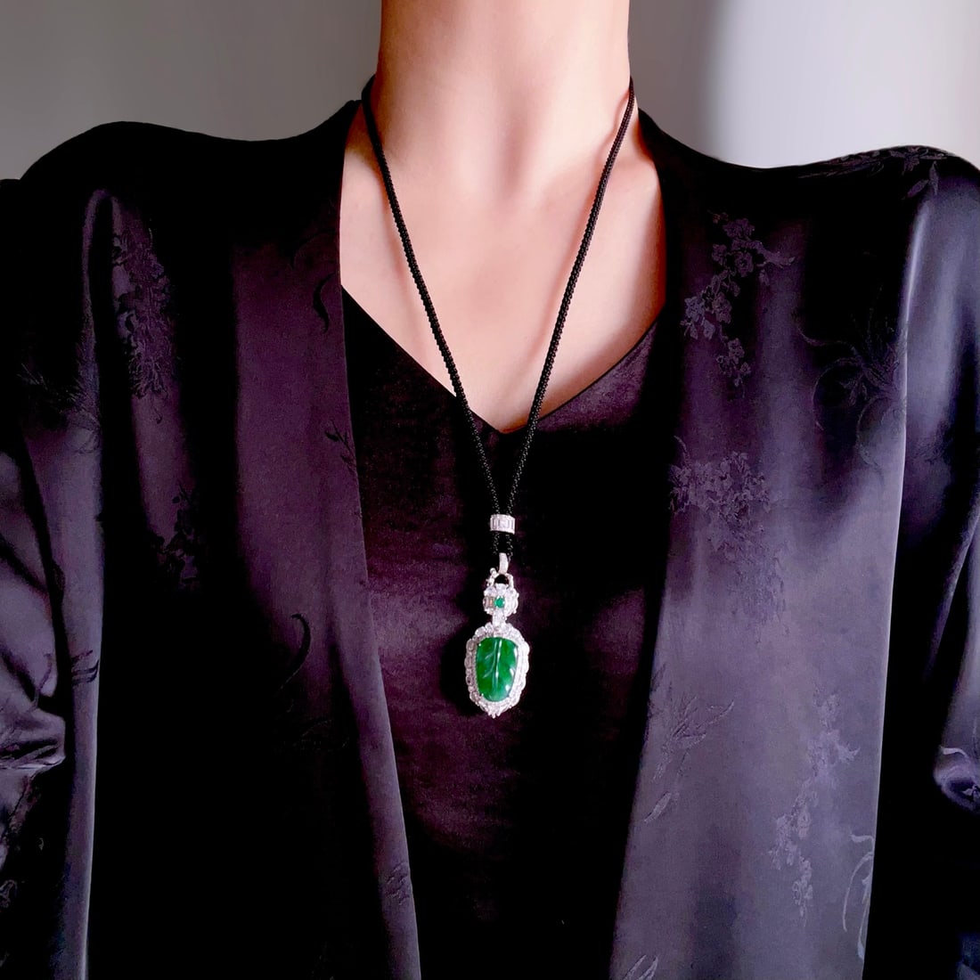 Natural Jadeite Pendant - 9