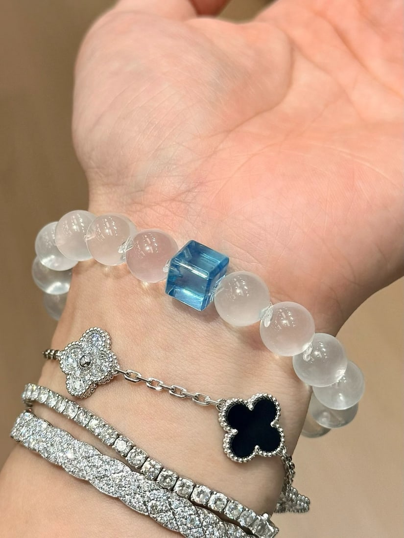 White Crystal Bracelet - 5