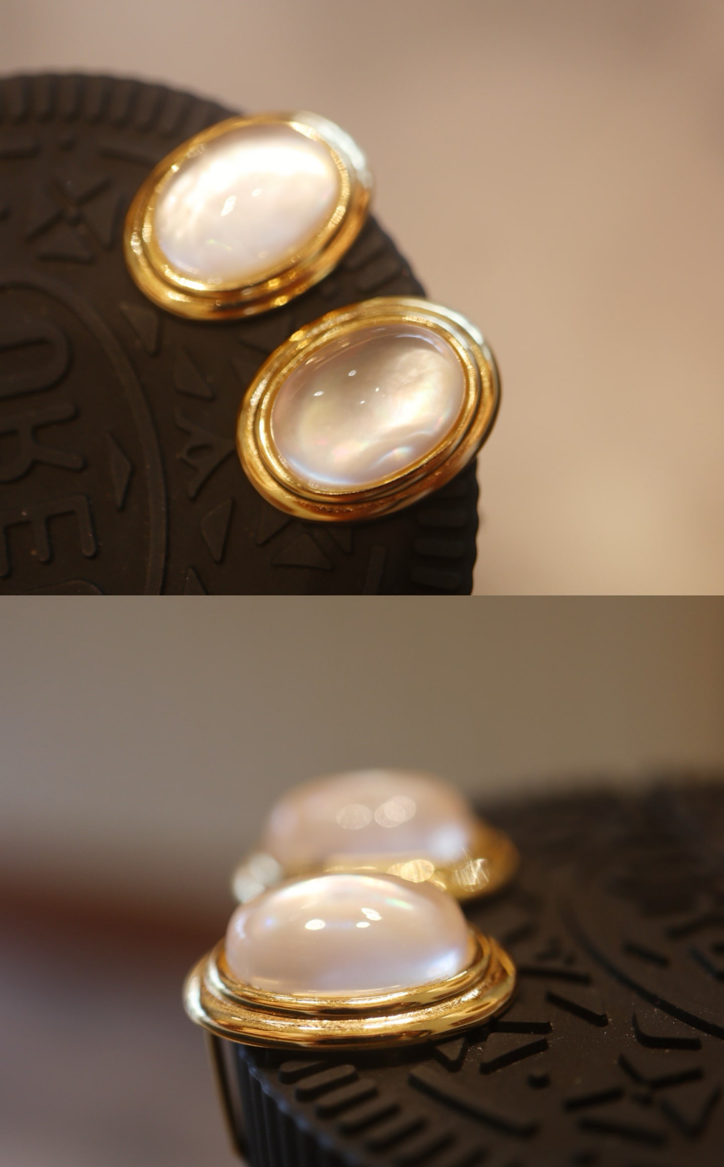 Natural White Crystal Earrings - 6