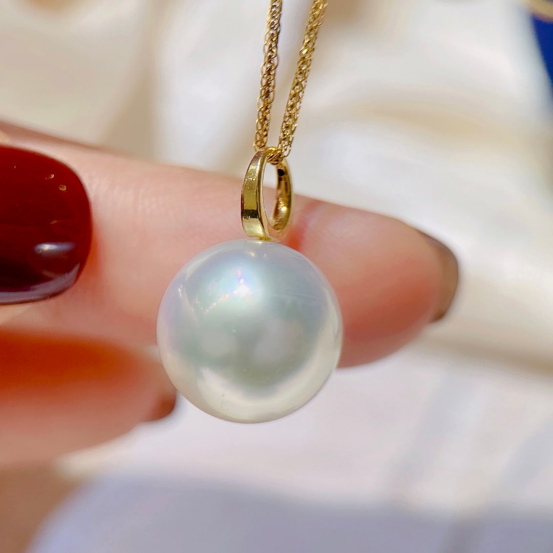 18K Gold Pearl Pendant - 3