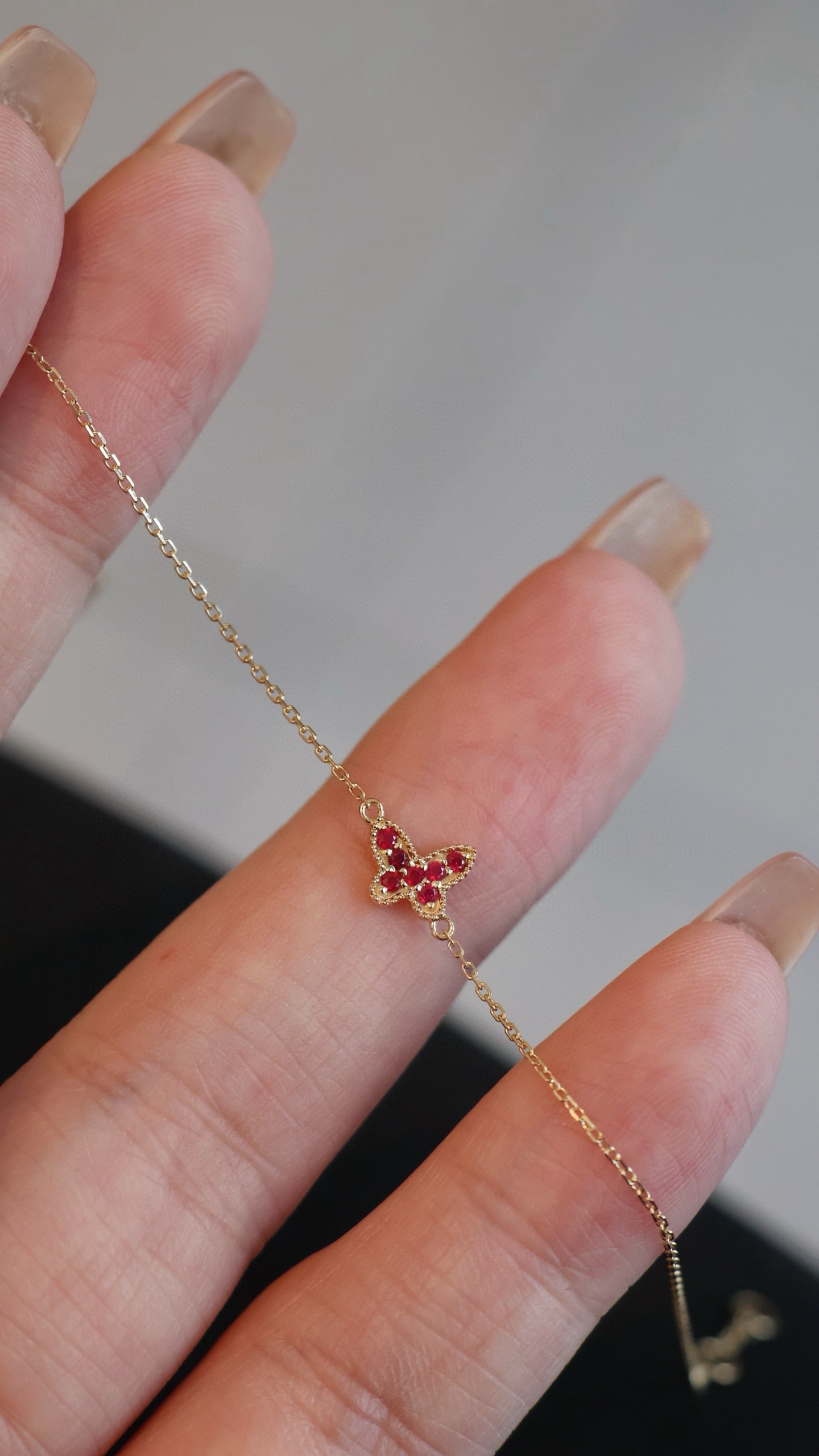 18K Gold Ruby Bracelet - 2