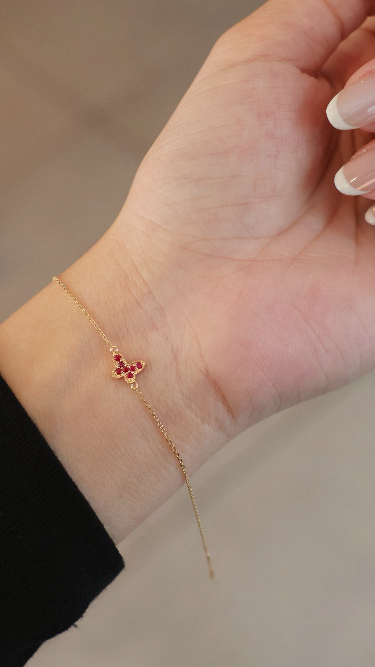 18K Gold Ruby Bracelet - 5