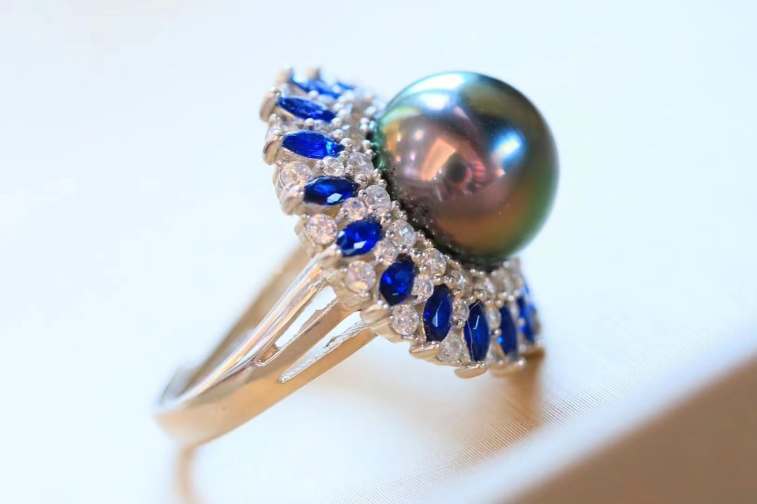 S925 Silver Pearl Ring - 5