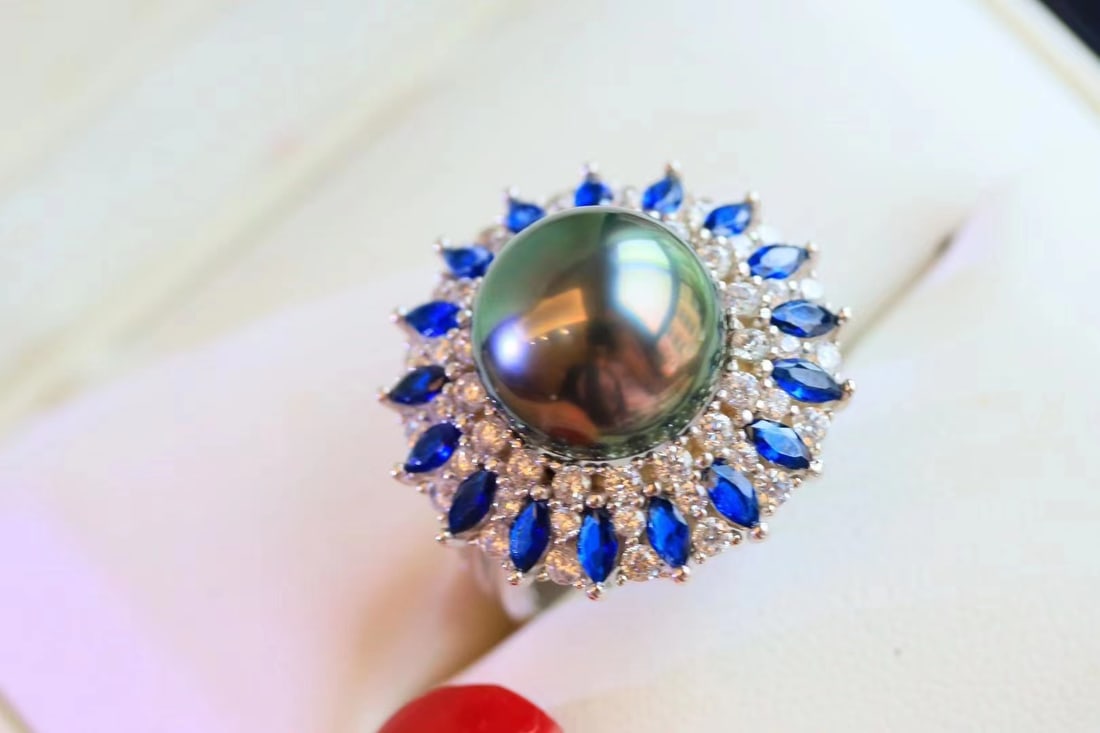 S925 Silver Pearl Ring - 6