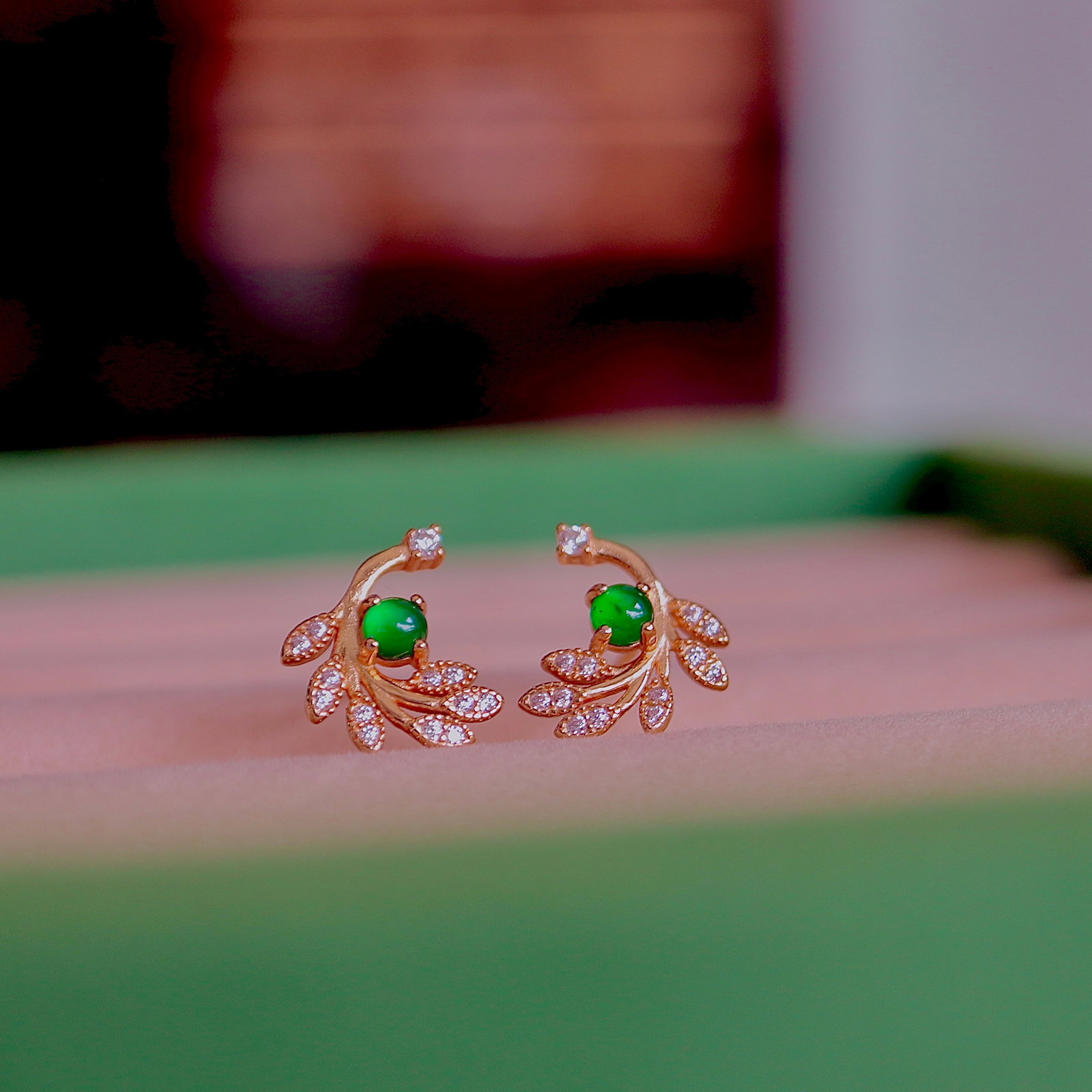 S925 Silver Natural Jade Earrings - 2