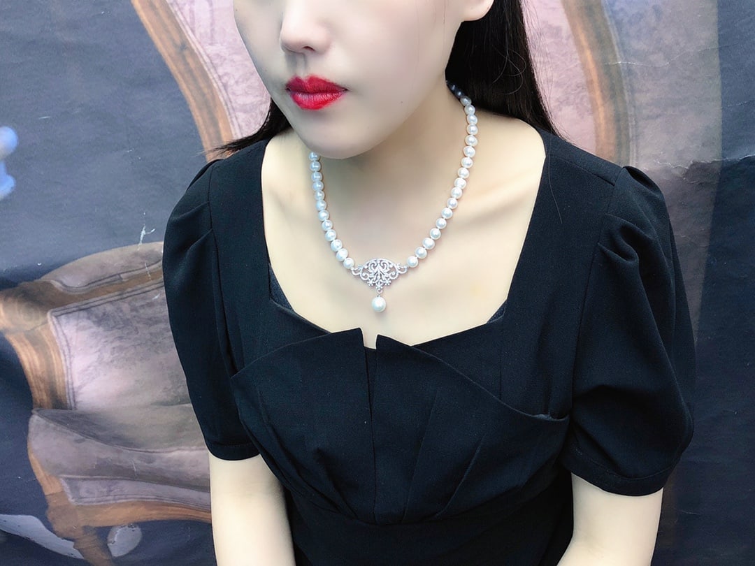 Natural Pearl Necklace - 4