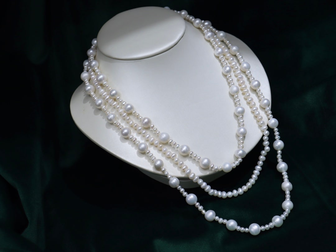 Natural Freshwater White Pearl Necklace (1 of 9)