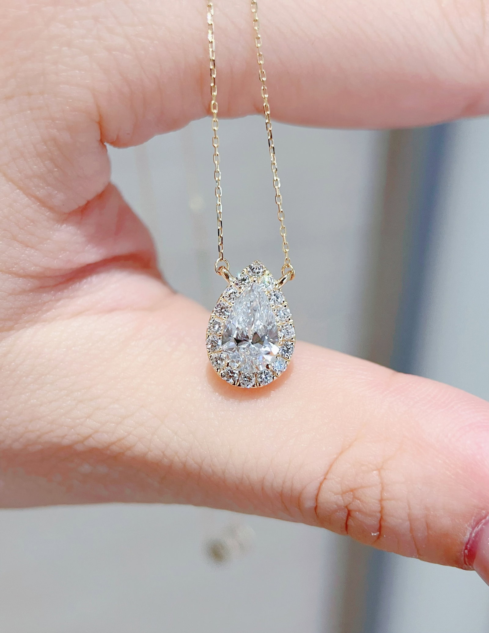 18K Gold Lab-Grown Diamond Necklace - 2