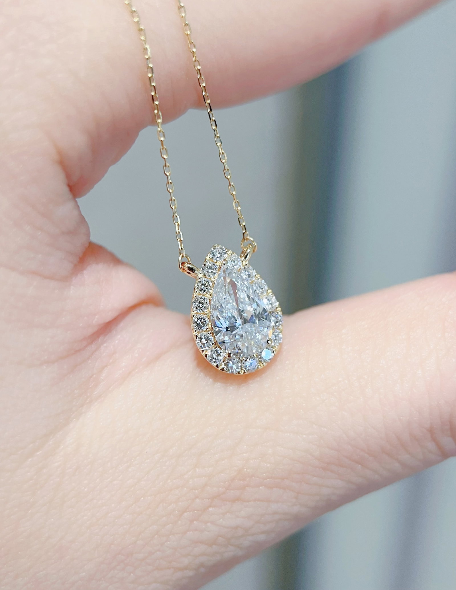 18K Gold Lab-Grown Diamond Necklace - 3