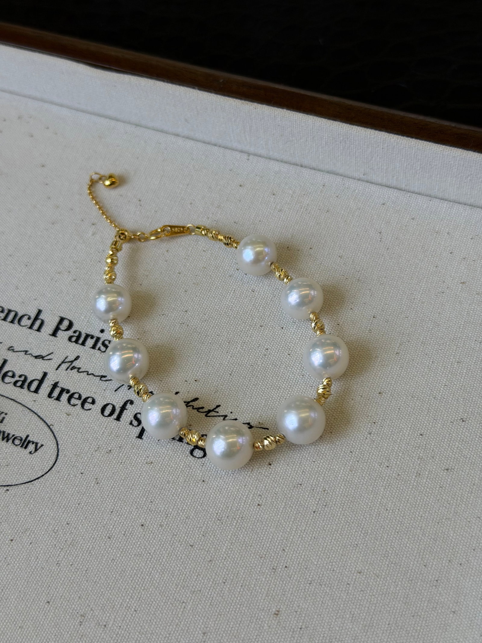 S925 Silver Pearl Bracelet - 4