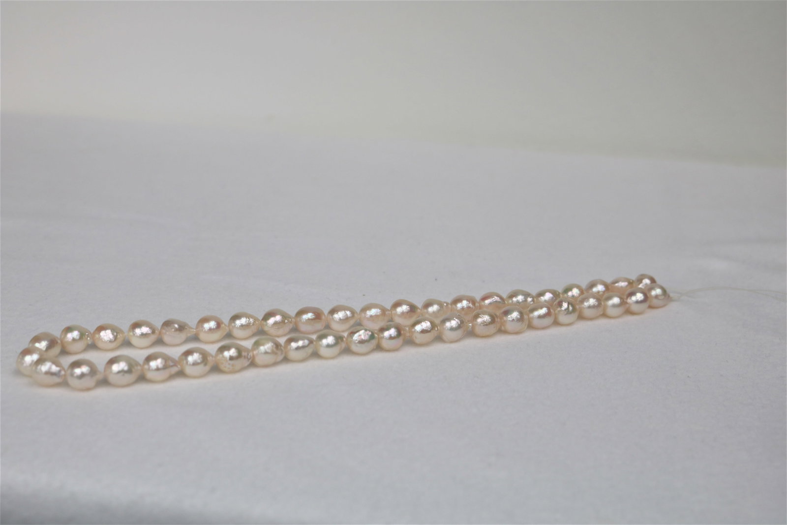 8.5-9mm Japanese Akoya Baroque Necklace with 14k Clasp - 3