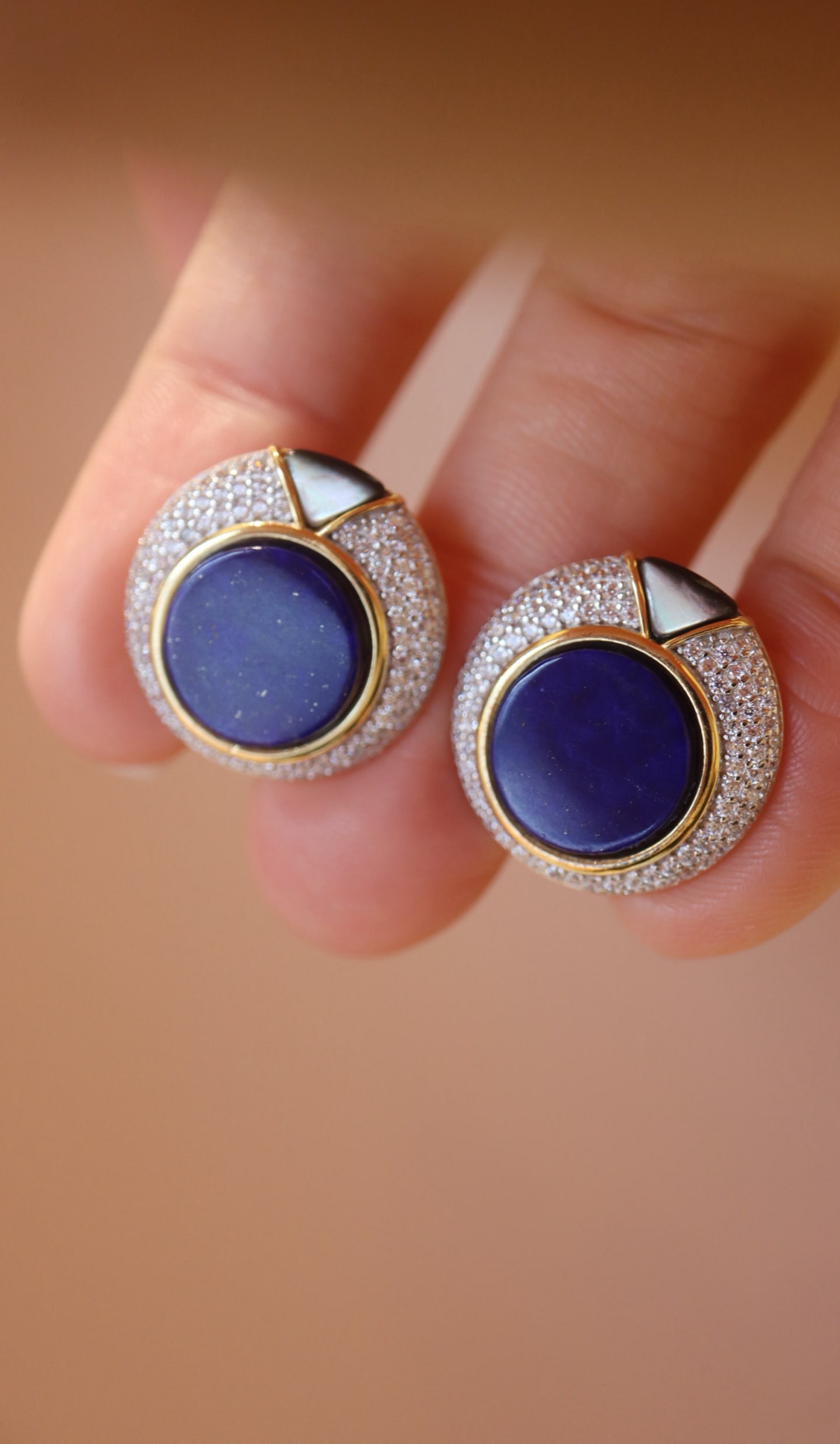 Sterling Silver Natural Lapis Lazuli Earrings: Title: Sterling Silver Natural Lapis Lazuli Earrings Description: These earrings feature natural lapis lazuli, showcasing classic elegance. The old mine lapis lazuli stones, paired with sterling silve