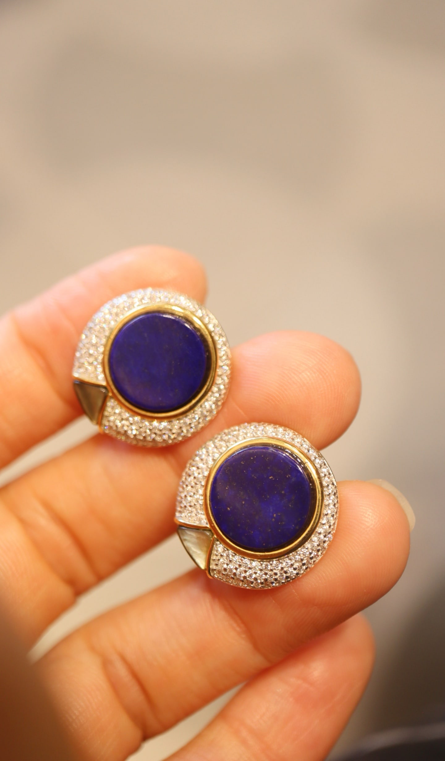 Sterling Silver Natural Lapis Lazuli Earrings - 9