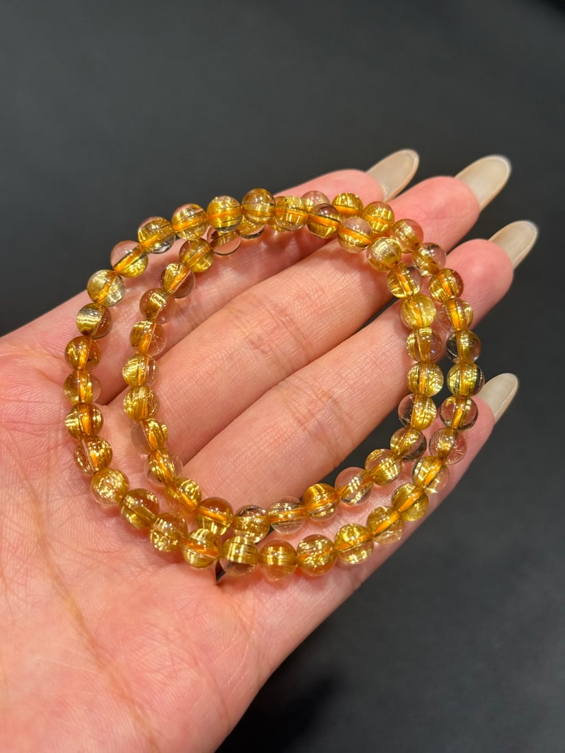 Natural Rutilated Quartz Bracelet - 2