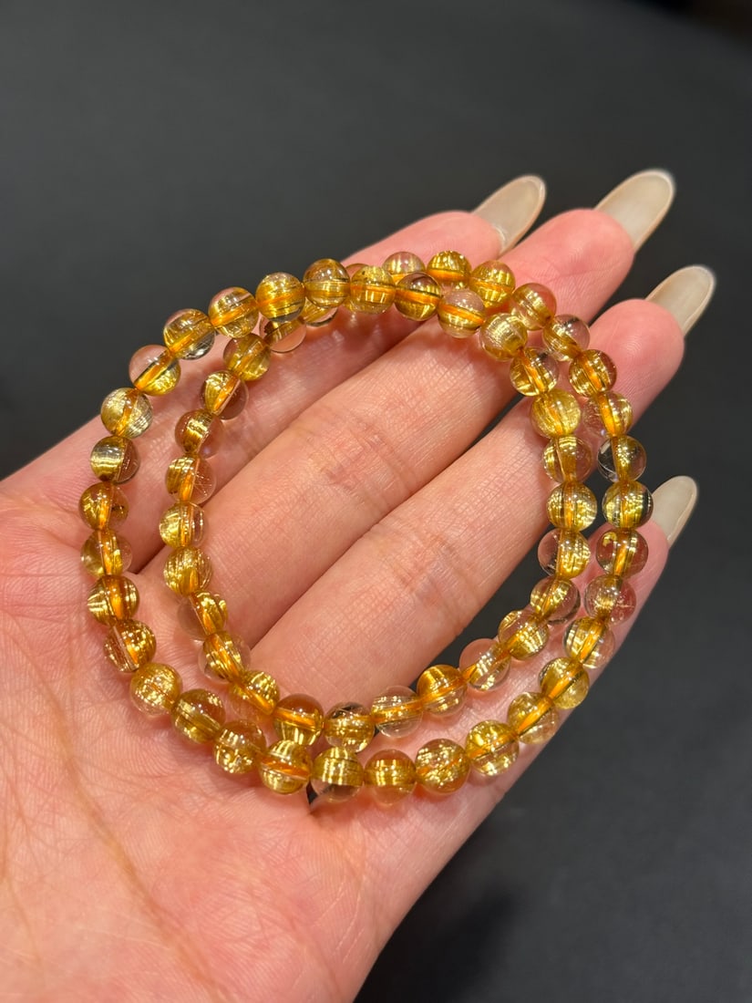 Natural Rutilated Quartz Bracelet - 3