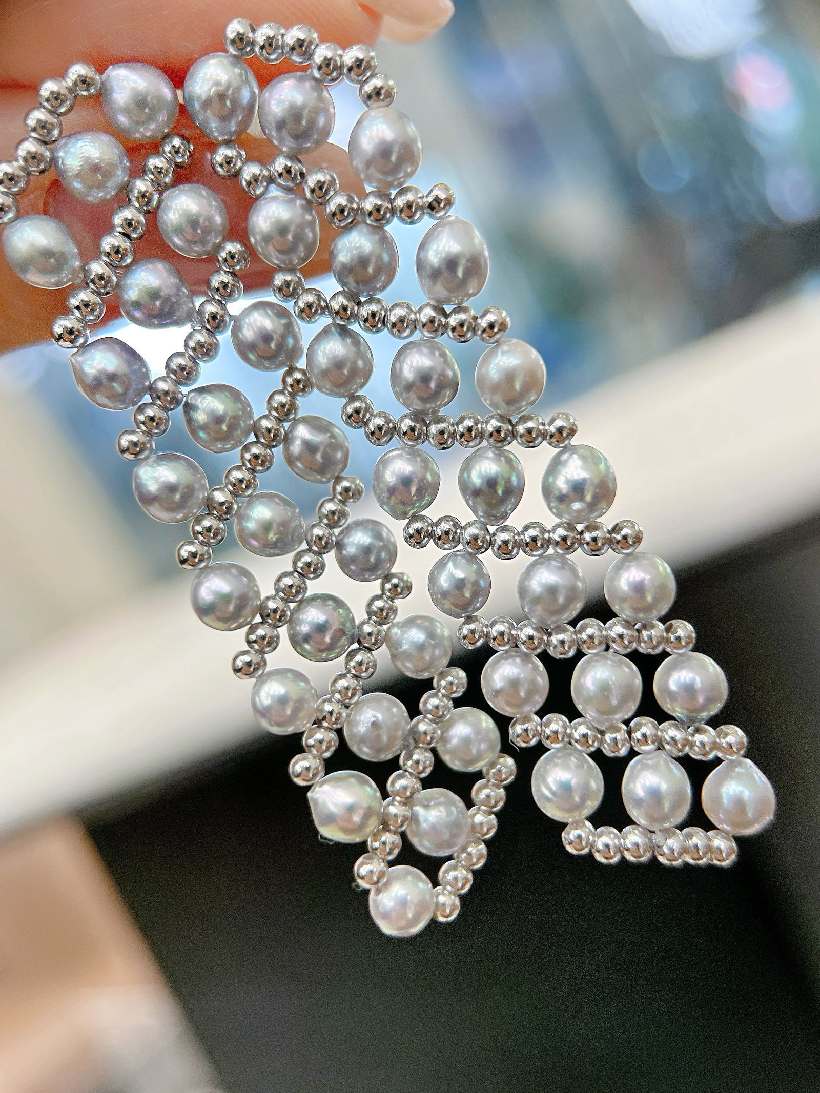 925 Silver Natural Pearl Earrings - 4