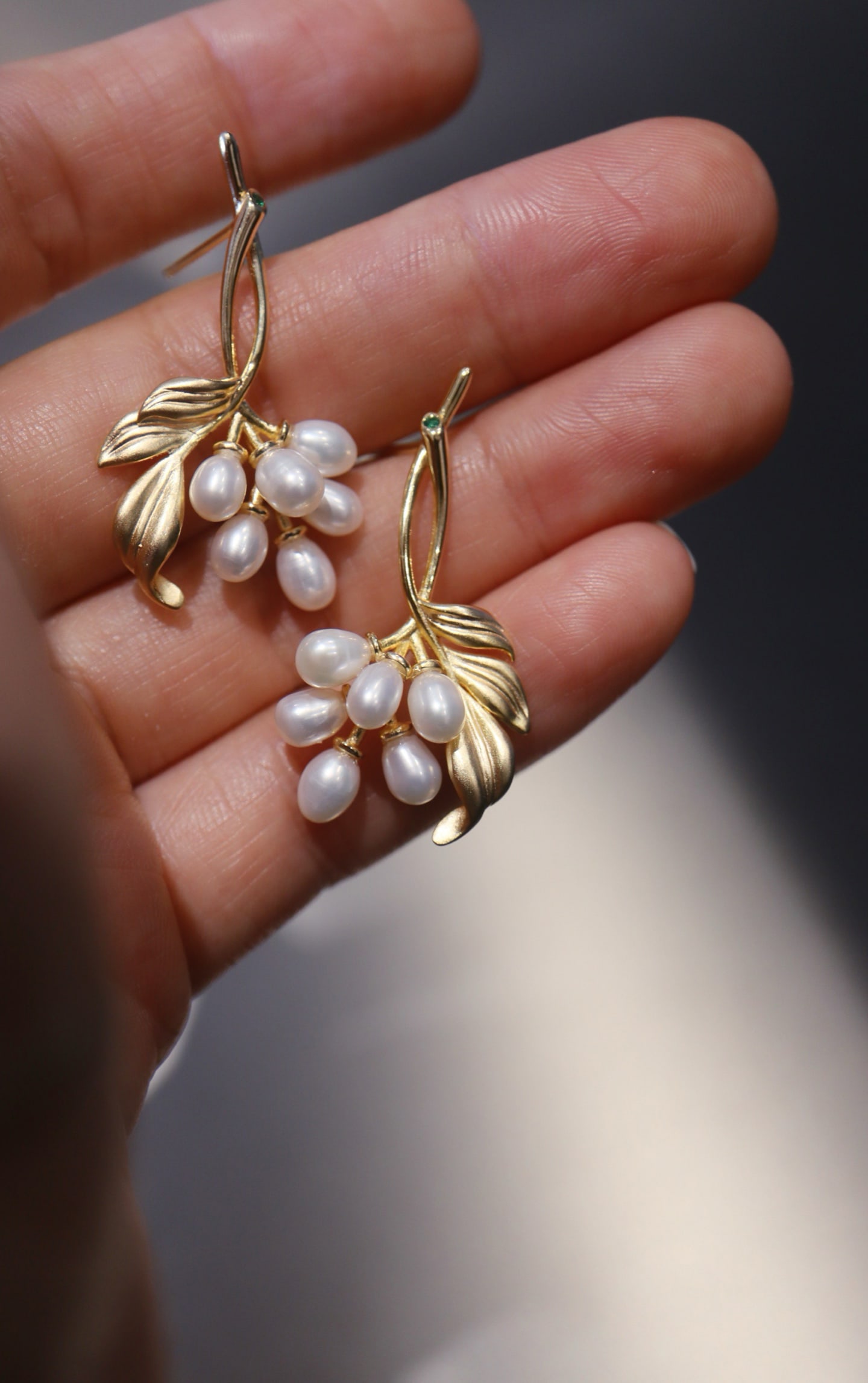 Natural Pearl Earrings - 3